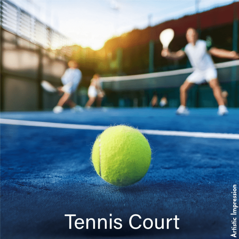 Tennis court amenity